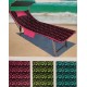 TELO MARE LETTINO CON TASCHE E CUSCINO GONFIABILE 80X190CM FASHION SUMMER JUNGLE LOVELY HOME