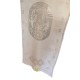 COPPIA TENDE MISTO LINO RICAMO SFILATO SICILIANO ARTIGIANALE