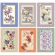 CONFEZIONE 6 PEZZI ASSORTITI STROFINACCI 50X70CM COTONE DIGITALE TIFFANY 29 VINGI