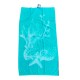TELO MARE 100X175CM SPUGNA JACQUARD REEF CONCHIGLIE AZZURRO EASY HOME