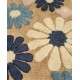 TAPPETO BAGNO ANTISCIVOLO 55X85CM MARGHERITA HAPPY SUMMER ART DECO'
