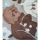 TAPPETO BAGNO ANTISCIVOLO 55X85CM TULIPANO HAPPY SUMMER ART DECO'