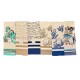CONFEZIONE 6 PEZZI ASSORTITI RUNNER 50X150CM COTONE SAINT TROPEZ ART DECO