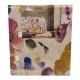 COPRITUTTO TELO ARREDO MATRIMONIALE COTONE STAMPATO FLORA LINEA ORO