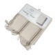 SET CUCINA MISTO COTONE FRANGE VINTAGE STRIPE SOPHIE