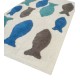 TAPPETO BAGNO ANTISCIVOLO 55X85CM PESCI HAPPY SUMMER ART DECO'