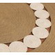 TAPPETO JUTA TONDO 110CM RAJA LOVELY SHABBY GITIESSE