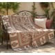 COPRITUTTO TELO ARREDO 260X270CM COTONE MEZZARO GENOVESE JAIPUR FIORI ROSA PEZZOLI