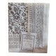 COPRITUTTO TELO ARREDO 260X270CM COTONE MEZZARO GENOVESE JAIPUR BIANCO FOGLIE PEZZOLI