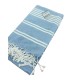 TELO MARE FOUTA CON FRANGE 90X160CM PERLA ART DECO