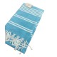 TELO MARE FOUTA CON FRANGE 90X160CM PERLA ART DECO