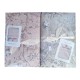 2 PEZZI COMPLETO LENZUOLA MATRIMONIALE COTONE PERCALLE ROSSINI SALISBURGO HOME SWEET HOME