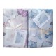 2 PEZZI COMPLETO LENZUOLA MATRIMONIALE COTONE PERCALLE ROSSINI FARFALLE LIMO HOME SWEET HOME