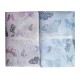 2 PEZZI COMPLETO LENZUOLA MATRIMONIALE COTONE PERCALLE ROSSINI FARFALLE LIMO HOME SWEET HOME