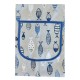COPPIA GREMBIULE PETTORINA PESCI BLU MIROS PEZZOLI