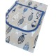 COPPIA GREMBIULE PETTORINA PESCI BLU MIROS PEZZOLI