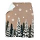 PLAID PILE 130X160CM EFFETTO LANA COTTA 3D AGNELLATO WALD SABBIA ABETI EASY HOME
