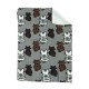 PLAID PILE 130X160CM EFFETTO LANA COTTA 3D AGNELLATO WALD GRIGIO GATTI EASY HOME