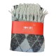 PONCHO DONNA SIMIL LANA CON FRANGE MISS LIFE ROMBO GRIGIO G.I.T.