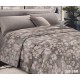 TRAPUNTA INVERNALE MATRIMONIALE MICROFIBRA STAMPATA GIOIA FOGLIE BEIGE 51 LOVELY HOME