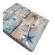 ASSORTITO 4 PEZZI COMPLETO LENZUOLA COTONE MATRIMONIALE DELICATO STELLE MARINE HOME SWEET HOME