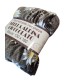 PLAID PILE STAMPATO AGNELLATO STELLA ALPINA CIOCCOLATO PEZZOLI
