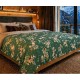 PLAID PILE STAMPATO AGNELLATO RENNA GREEN PEZZOLI