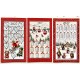 STROFINACCI CALENDARIO 6 PEZZI COTONE NATALE BASSOTTI PEZZOLI
