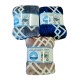 PLAID PILE MATRIMONIALE 200X220CM STAMPATO GEO HOME SWEET HOME