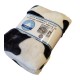 PLAID PILE MATRIMONIALE 200X220CM STAMPATO EVEREST MUCCA HOME SWEET HOME
