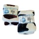 PLAID PILE MATRIMONIALE 200X220CM STAMPATO EVEREST MUCCA HOME SWEET HOME
