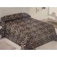 PLAID PILE MATRIMONIALE 200X220CM STAMPATO EVEREST LEOPARD HOME SWEET HOME