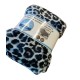 PLAID PILE MATRIMONIALE 200X220CM STAMPATO EVEREST LEOPARD HOME SWEET HOME