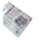 COMPLETO LENZUOLA FLANELLA MATRIMONIALE PEONIE MONTEFELTRO HOME SWEET HOME