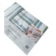 COMPLETO LENZUOLA FLANELLA MATRIMONIALE RIGHE MONTEFELTRO HOME SWEET HOME