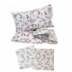 ASSORTITO 4 PEZZI COMPLETO LENZUOLA COTONE MATRIMONIALE DELICATO FARFALLE HOME SWEET HOME