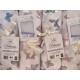 ASSORTITO 4 PEZZI COMPLETO LENZUOLA COTONE MATRIMONIALE DELICATO FARFALLE HOME SWEET HOME