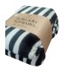 PLAID PILE MATRIMONIALE 200X220CM STAMPATO BELGRADO RIGATO BIANCO NERO LOVELY HOME