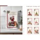 CONFEZIONE 6 PEZZI ASSORTITI STROFINACCI 55X80CM COTONE DIGITALE NATALE TIFFANY XMAS 7 VINGI