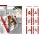 CONFEZIONE 6 PEZZI ASSORTITI STROFINACCI 55X80CM COTONE DIGITALE NATALE TIFFANY XMAS 1 VINGI