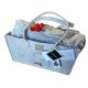 PLAID PILE 130X160CM RICAMATO CON BORSA IN FELTRO MICIO DAUNEX