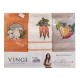 3 PEZZI STROFINACCI SPUGNA COTONE RICAMATO VERDIANA CAROTE VINGI
