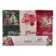 STROFINACCI SPUGNA COTONE RICAMATO 3 PEZZI NATALE MERRY ALBERO VINGI