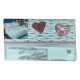 COMPLETO LENZUOLA FLANELLA MATRIMONIALE CUORE GRETA