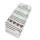 STROFINACCI COTONE 2 PEZZI 50X70CM JACQUARD CUORE PEZZOLI