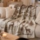 PLAID COPERTA 150X200CM JACQUARD DOUBLE FACE BOSCO PEZZOLI