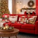 ASSORTITO 4 PEZZI FEDERA CUSCINO ARREDO 45X45CM DIGITALE NATALE GLIMMER SGHOME