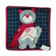 FEDERA CUSCINO ARREDO VELLUTO 40X40CM SAGOMATA GATTO PEZZOLI