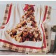 PLAID PILE 130X160CM DIGITALE ALBERO LINEA ORO