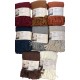 PLAID PILE TINTA UNITA EFFETTO MOHAIR FRANGE INVERNESS SOPHIE